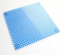 藍色圓點彩釉玻璃