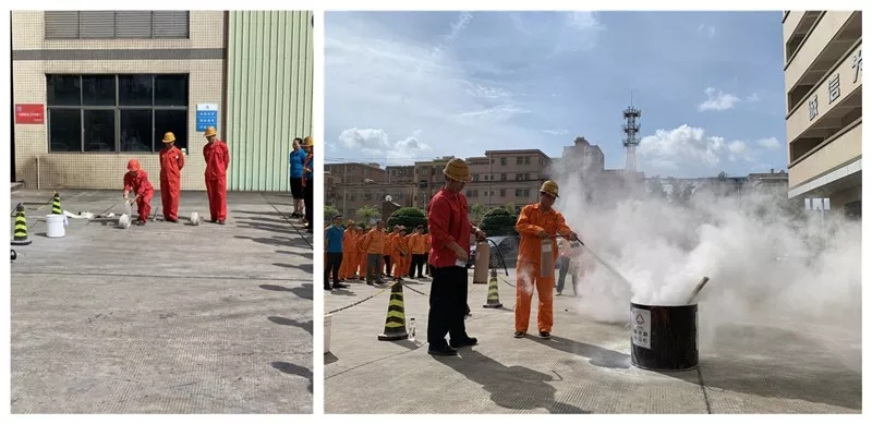廣東隆玻科技集團舉行消防應急疏散及滅火演練